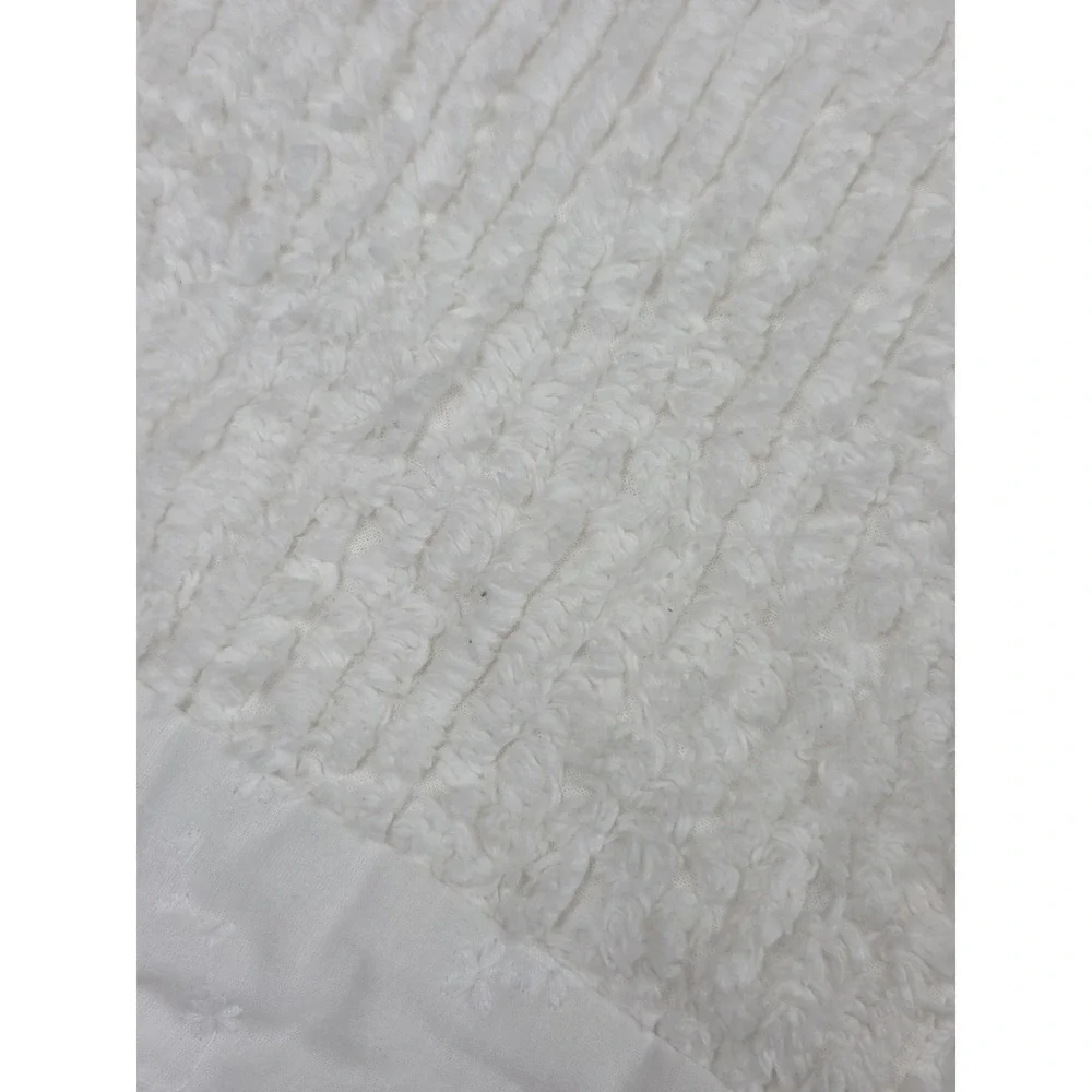 2 Simply Shabby Chic White‎ Pillow Shams Patchwork Quilted Standard Set 2010